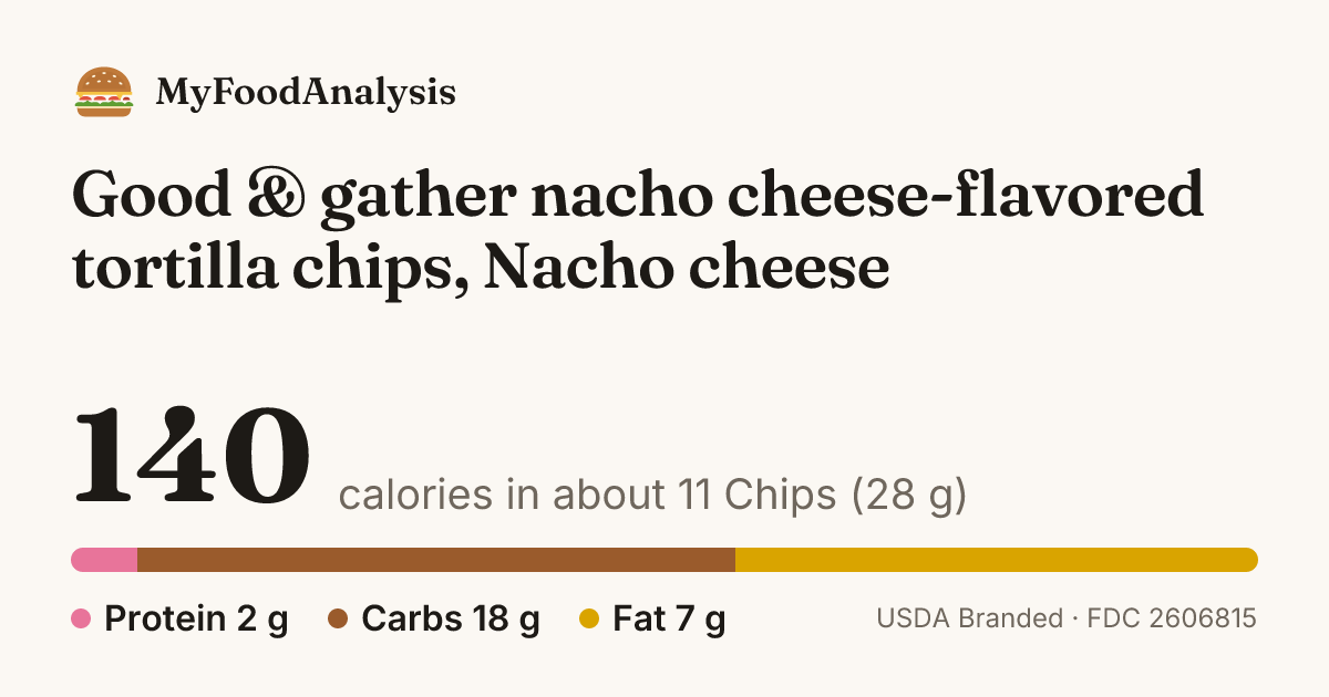 Good & gather nacho cheese-flavored tortilla chips, Nacho cheese ...